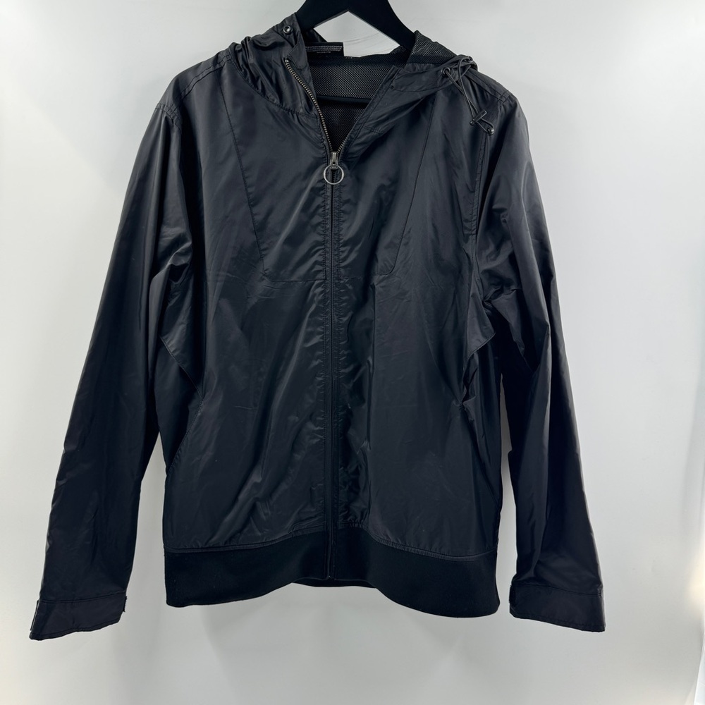 The Hundreds Medium Black Zip-Up Windbreaker Jacket